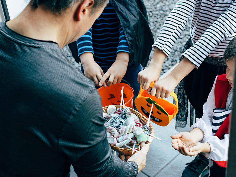 Safe ways to hand out candy